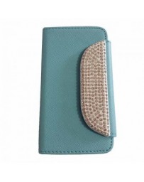 Funda Flip Diamond OHR Cell FUFLIPDIAOT6012AZ para ALCATEL OT6012IDOL MINI-Azul - Envío Gratuito