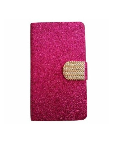 Funda Flip Glitter OHR Cell FUFLIPGLIMOTOXFU para MOTO X-Fucsia - Envío Gratuito