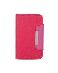 Funda Flip Universal Elegante OHR Cell FUFLIPUNI5FU para Smartphone 5a 5.5 - Fucsia - Envío Gratuito