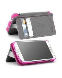 Funda Pure Gear Folio Kickstand (retroceso) Galaxy S4 I9500-Rosa - Envío Gratuito