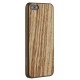 Funda Ozaki O!coat 0.3 + Wood Zebrano OC545ZB para iPhone 5 y 5S-Café - Envío Gratuito