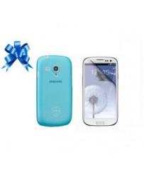 Funda Ozaki JELLY para Galaxy S3 Mini-Azul + Mica Frontal de Regalo - Envío Gratuito