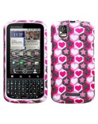 Protector Funda Motorola Pro XT610 Corazones - Envío Gratuito