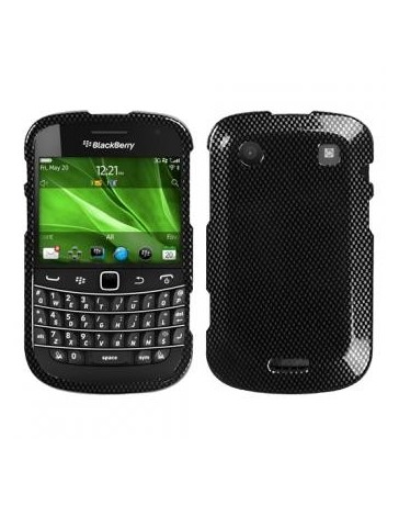 Funda Protectora Blackberry 9900 9930 Negro Carbon - Envío Gratuito