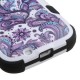 FUNDA PROTECTOR DOBLE-MOTOROLA-MOTO E E2 SEGUNDA GENERACION XT1511-FLORES MORADAS - Envío Gratuito
