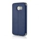 Leather Case with Smart Unlock View Window Metal Slide Touch for Galaxy S6 Edge (Blue) - Envío Gratuito