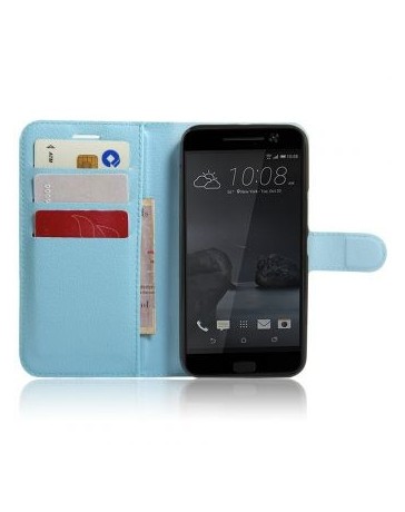 Cajas protectoras de la cubierta del tirón con el portatarjetas del soporte Para Htc M10 HTC 10-Azul - Envío Gratuito