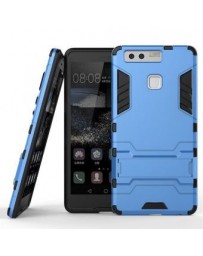 Stand Case 2 in 1 Hybrid Heavy Duty Armor Hard Cover Case for HUAWEI P9 5.2inches (Light Blue) - Envío Gratuito