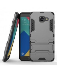 Caso híbrido Heavy Duty duro de la cubierta del caso del soporte 2016 con el pie de apoyo Para Samsung Galaxy A5 (Gray) - Envío 