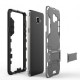 Caso híbrido Heavy Duty duro de la cubierta del caso del soporte 2016 con el pie de apoyo Para Samsung Galaxy A5 (Gray) - Envío 
