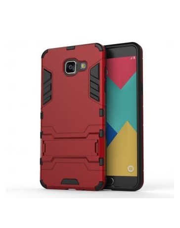 Hybrid Heavy Duty Armor Hard Cover Case for Samsung Galaxy A5 2016 (Marsala Red) - Envío Gratuito