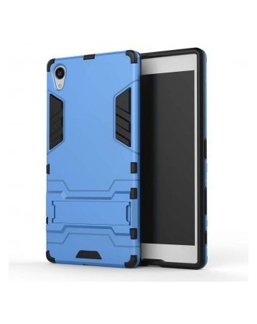 Caso duro híbrido de Altas Prestaciones para Sony Xperia Z5 del caso del soporte de primera calidad con el pie de apoyo - Envío 