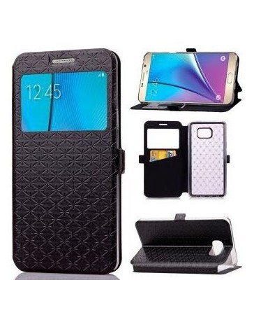 caja del teléfono de la PU de la pared del folio ranuras para tarjetas de para Samsung Galaxy Note 5 - Envío Gratuito