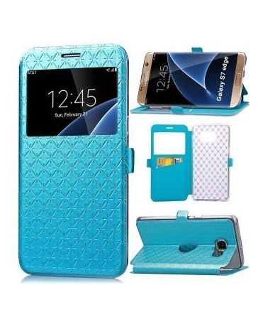 caja del teléfono de la PU de la pared del folio ranuras para tarjetas de para Samsung Galaxy S7 Edge - Envío Gratuito