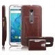Premium Leather Wallet Flip with Stand Card Holder Case Cover for Moto X Style -Brown - Envío Gratuito