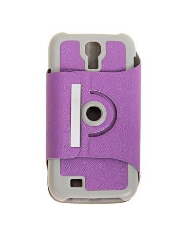 Estuche con Soporte Giratorio para Samsung Galaxy S4 i9500i9505-Púrpura. - Envío Gratuito