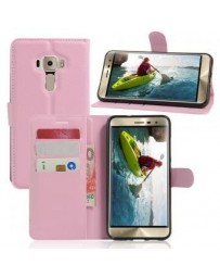 El cierre magnético del soporte de caja de la carpeta de la cubierta de la manera para ASUS Zenfone 3 NEO-Rosa - Envío Gratuito