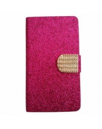 Funda Flip Glitter OHR Cell FUFLIPGLIL5XFU para LG L5X-Fucsia - Envío Gratuito
