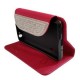 Funda Flip Diamond OHR Cell FUFLIPDIAOT5020FU para ALCATEL OT5020ONE TOUCH M POP-Fucsia - Envío Gratuito