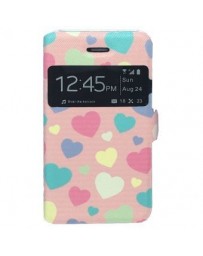 Funda Flip Para IPhone 4, Corazones - Envío Gratuito