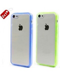Protector Iphone 5 Paquete 2 Piezas con Bumper Protector y Mica Acrilica Trasera - Envío Gratuito