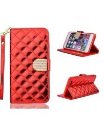 Wallet Protective Skin Pouch Phone Case & Magnetic Closure with CreditID Card Slot For iphone 6 Plus 5.5 inch-Red - Envío Gratui