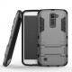 Armor Case Hybrid Heavy Duty Hard Cover Case for LG K10 Stand Case with kickstand (Gray) - Envío Gratuito