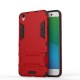duro híbrido de la cubierta para trabajo pesado de nuevo caso con el pie de apoyo para OPPO R9 Plus (Rojo) - Envío Gratuito
