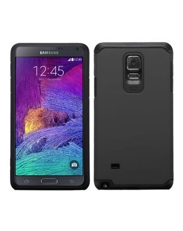 Funda Protector Samsung Galaxy Note 4 N910 Negro Doble - Envío Gratuito
