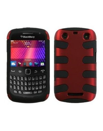 Funda Protectora Blackberry Curve 3 9360 Rojo Titanium Mixto - Envío Gratuito