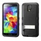 Funda Protector Triple Layer Samsung Galaxy S5 Negro  Pie - Envío Gratuito