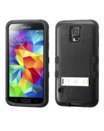 Funda Protector Triple Layer Samsung Galaxy S5 Negro  Pie - Envío Gratuito