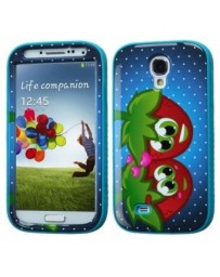 Funda Protector Samsung Galaxy S4 Mixto Antiderrapante Fresas - Envío Gratuito