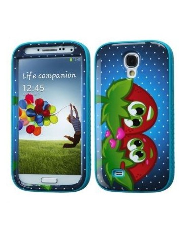 Funda Protector Samsung Galaxy S4 Mixto Antiderrapante Fresas - Envío Gratuito
