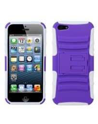 Funda Protector Morado Mixto con Pie Iphone 5 - Envío Gratuito