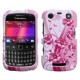 Funda Protectora Blackberry Curve 3 9360 Blanco con Rosas - Envío Gratuito