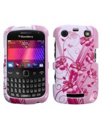 Funda Protectora Blackberry Curve 3 9360 Blanco con Rosas - Envío Gratuito