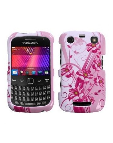 Funda Protectora Blackberry Curve 3 9360 Blanco con Rosas - Envío Gratuito