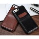 Ultra Slim Leather cubierta trasera Card Slot Back Case Cover for iPhone 6 Plus  6s Plus-Negro - Envío Gratuito