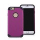 Fundas de Gel de Silicona de Goma Dura para Iphone 6-Morado con Negro - Envío Gratuito