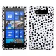 Funda Protector Nokia Lumia 820 Blanco con Puntos Negros - Envío Gratuito