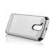 Funda Case para Motorola Moto G4 Plus  Moto G4 Doble Protector de Uso Rudo Plástico con Aspecto Metalico-Silver - Envío Gratuito