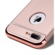 Funda Case para Iphone 7 Plus Protector Carcasa con aspecto Cromado y Textura Satinada-Rose Gold - Envío Gratuito