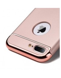 Funda Case para Iphone 7 Plus Protector Carcasa con aspecto Cromado y Textura Satinada-Rose Gold - Envío Gratuito