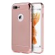 Funda Case para Iphone 7 Plus Protector Carcasa con aspecto Cromado y Textura Satinada-Rose Gold - Envío Gratuito