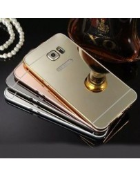 Bumper Lujoso Espejo Aluminio Samsung Galaxy S4 S5 S6 S6 Edge S7 S7 Edge 4 Colores Disponibles + Mica de Regalo - Envío Gratuito