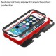 Funda Case para Iphone SE  Iphone 5s Doble Protector de Uso Rudo-Negro con Rojo - Envío Gratuito