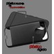 Funda Case para Motorola Moto G4 Plus  Moto G4 Doble Protector de Plástico Uso Rudo con Aspecto Metalico-Negro (Electro) - Envío