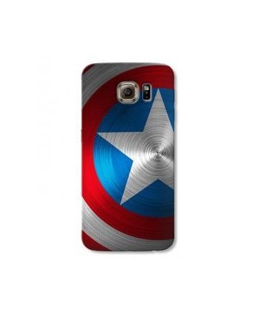 Funda para Celular Escudo de Capitán América para Galaxy S7 Edge-Multicolor - Envío Gratuito