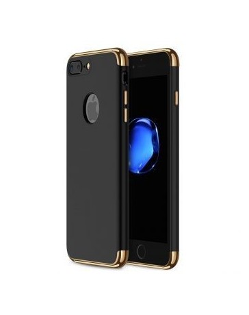 Funda protector case delgado duro armadura prueba golpes cubierta mate Logo agujero para iphone 7 Plus（Negro） - Envío Gratuito